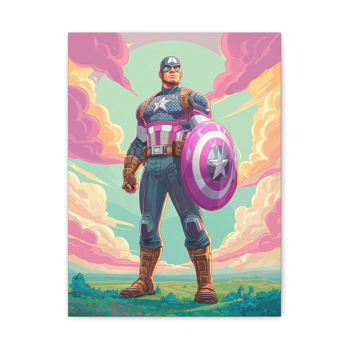 Hero-Verse Canvas Art - Bold Comic-Inspired Wall Print