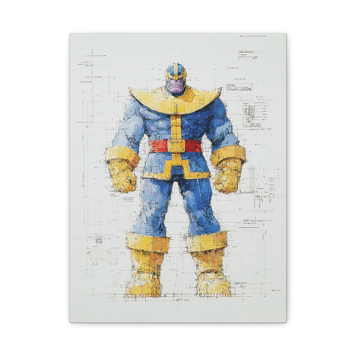 Hero-Verse Canvas Art - Bold Comic-Inspired Wall Print