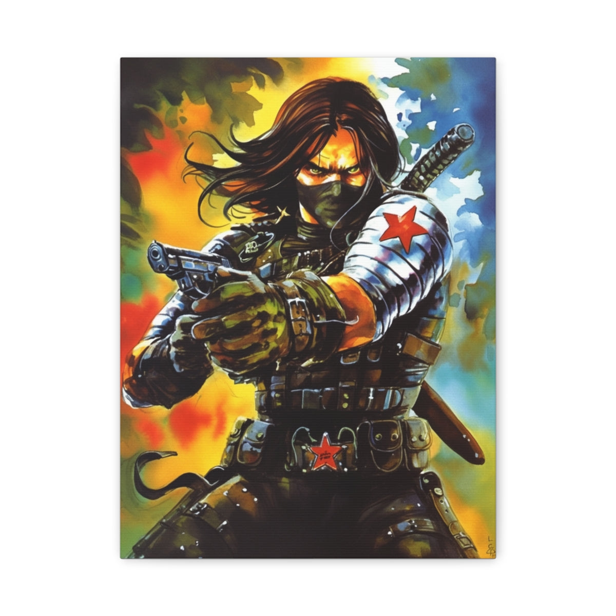 Hero-Verse Canvas Art - Bold Comic-Inspired Wall Print