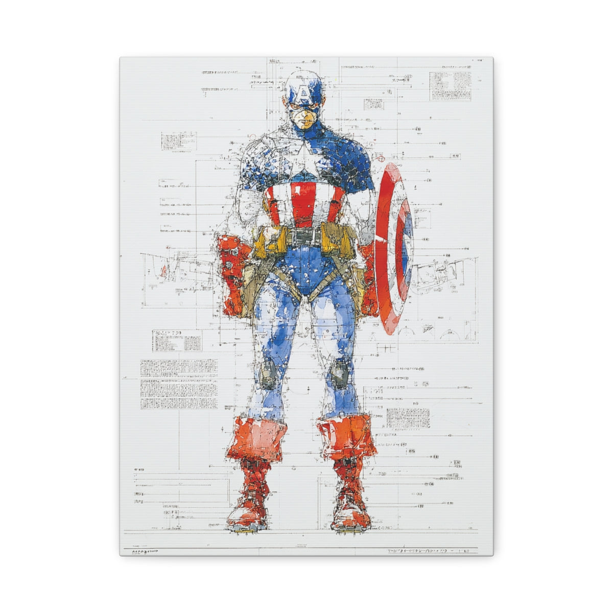 Hero-Verse Canvas Art - Bold Comic-Inspired Wall Print