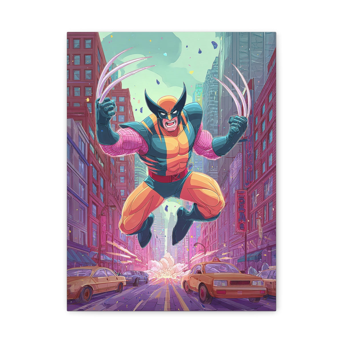 Hero-Verse Canvas Art - Bold Comic-Inspired Wall Print