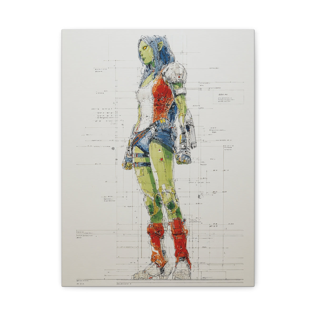 Hero-Verse Canvas Art - Bold Comic-Inspired Wall Print