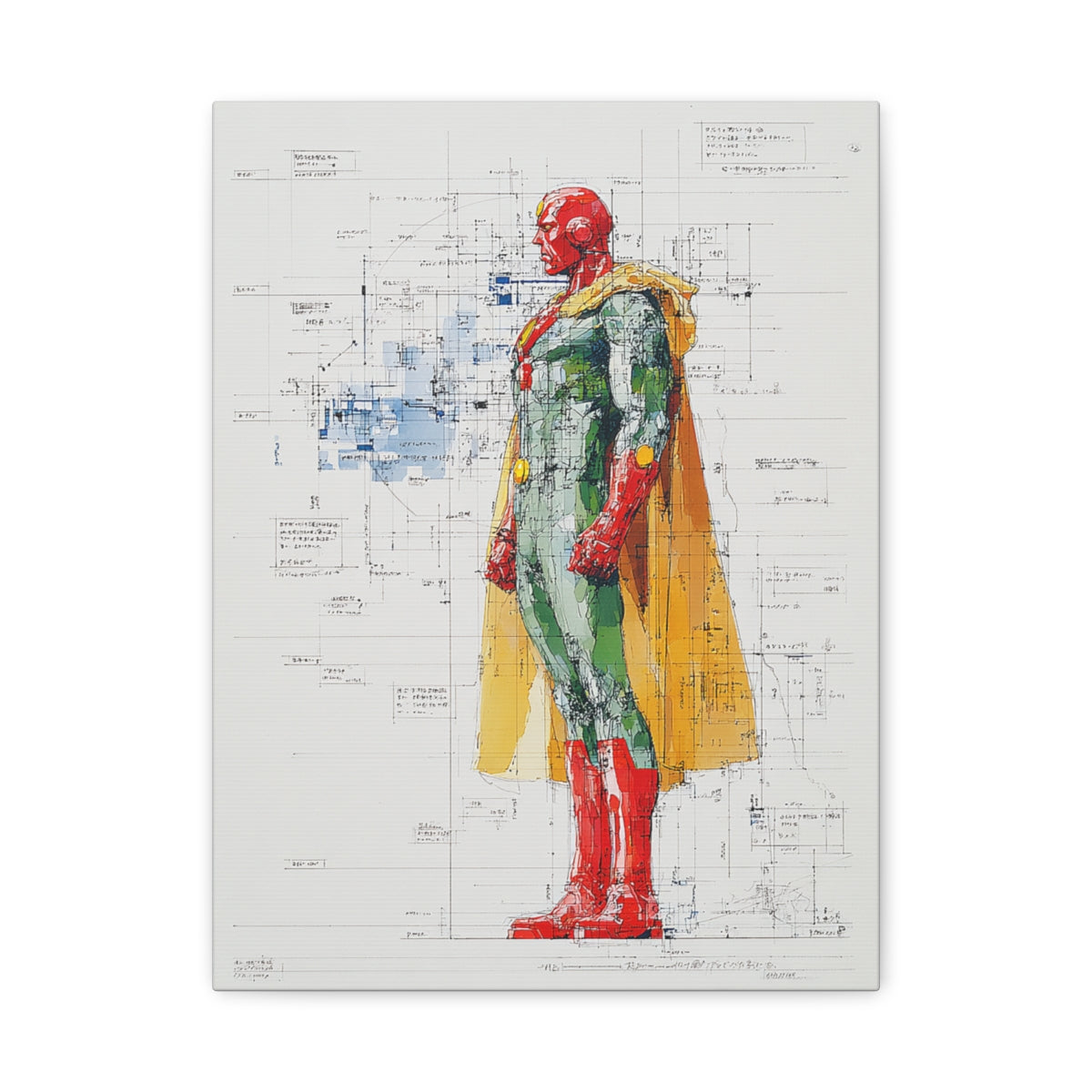 Hero-Verse Canvas Art - Bold Comic-Inspired Wall Print