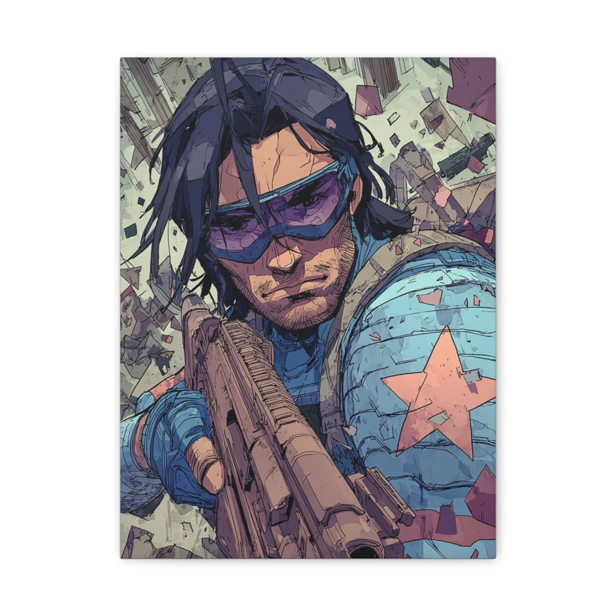 Hero-Verse Canvas Art - Bold Comic-Inspired Wall Print