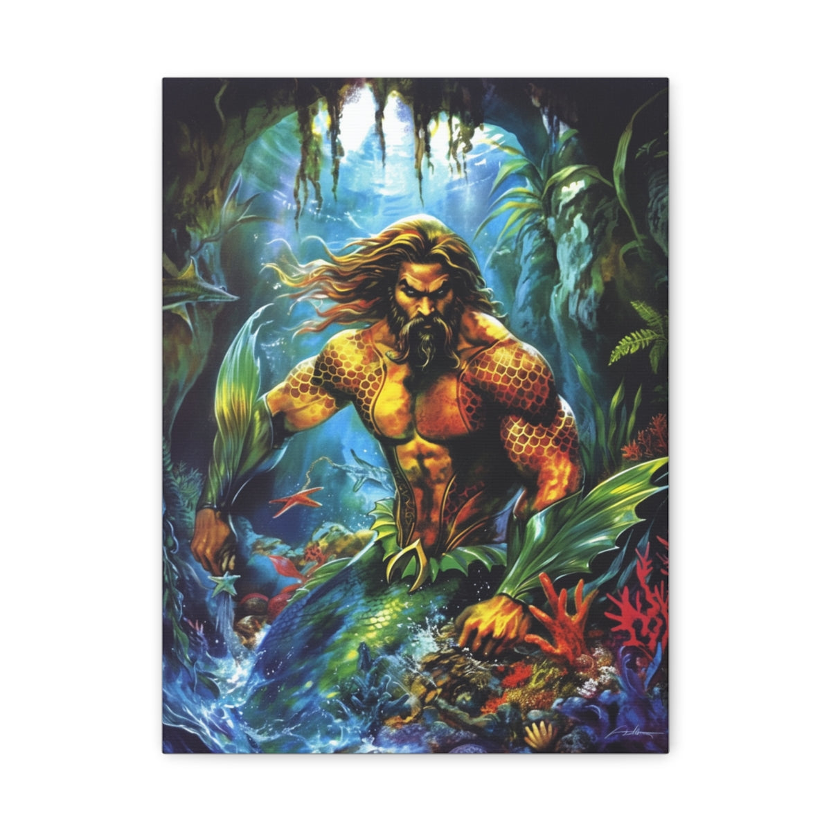 Hero-Verse Canvas Art - Bold Comic-Inspired Wall Print