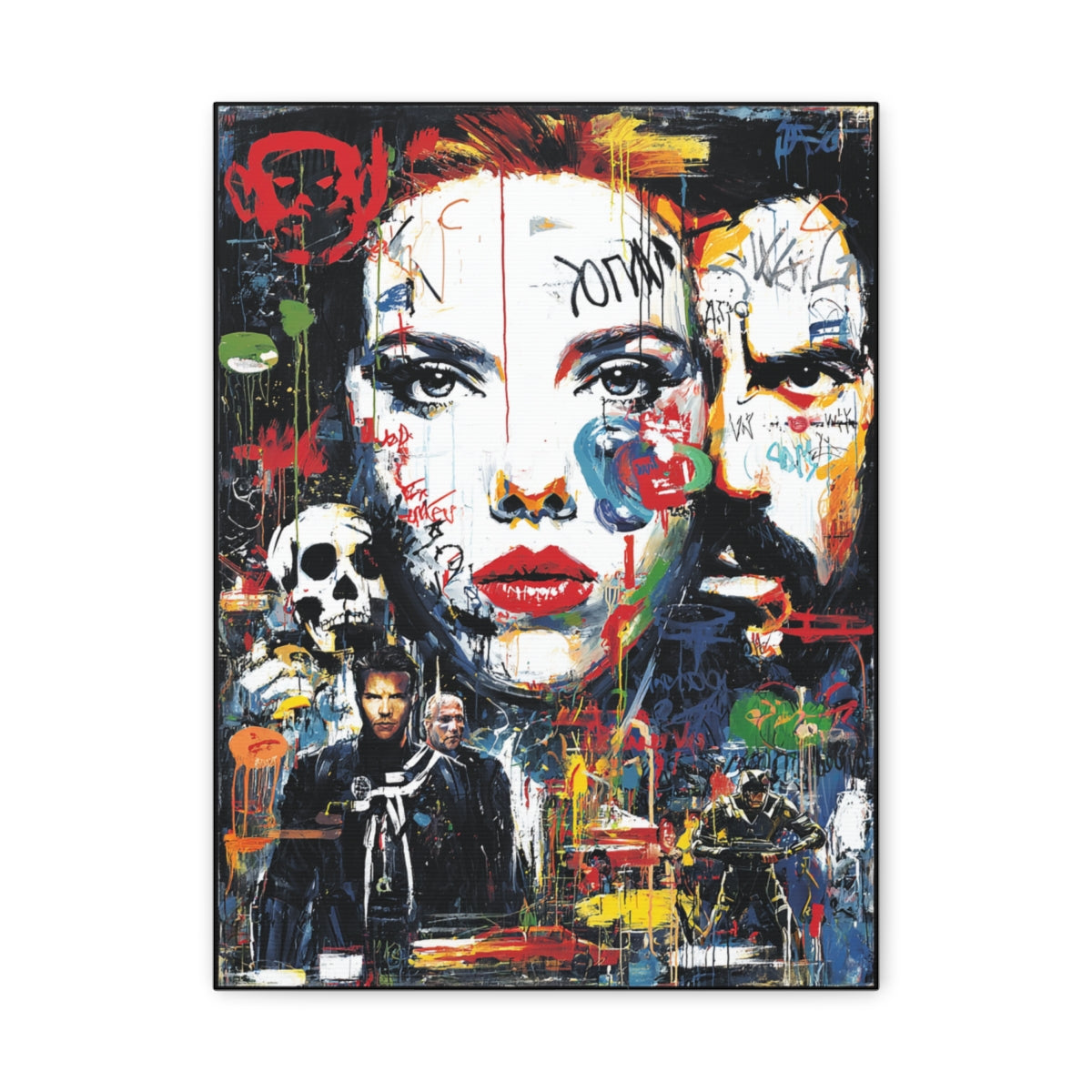 Hero-Verse Canvas Art - Bold Comic-Inspired Wall Print