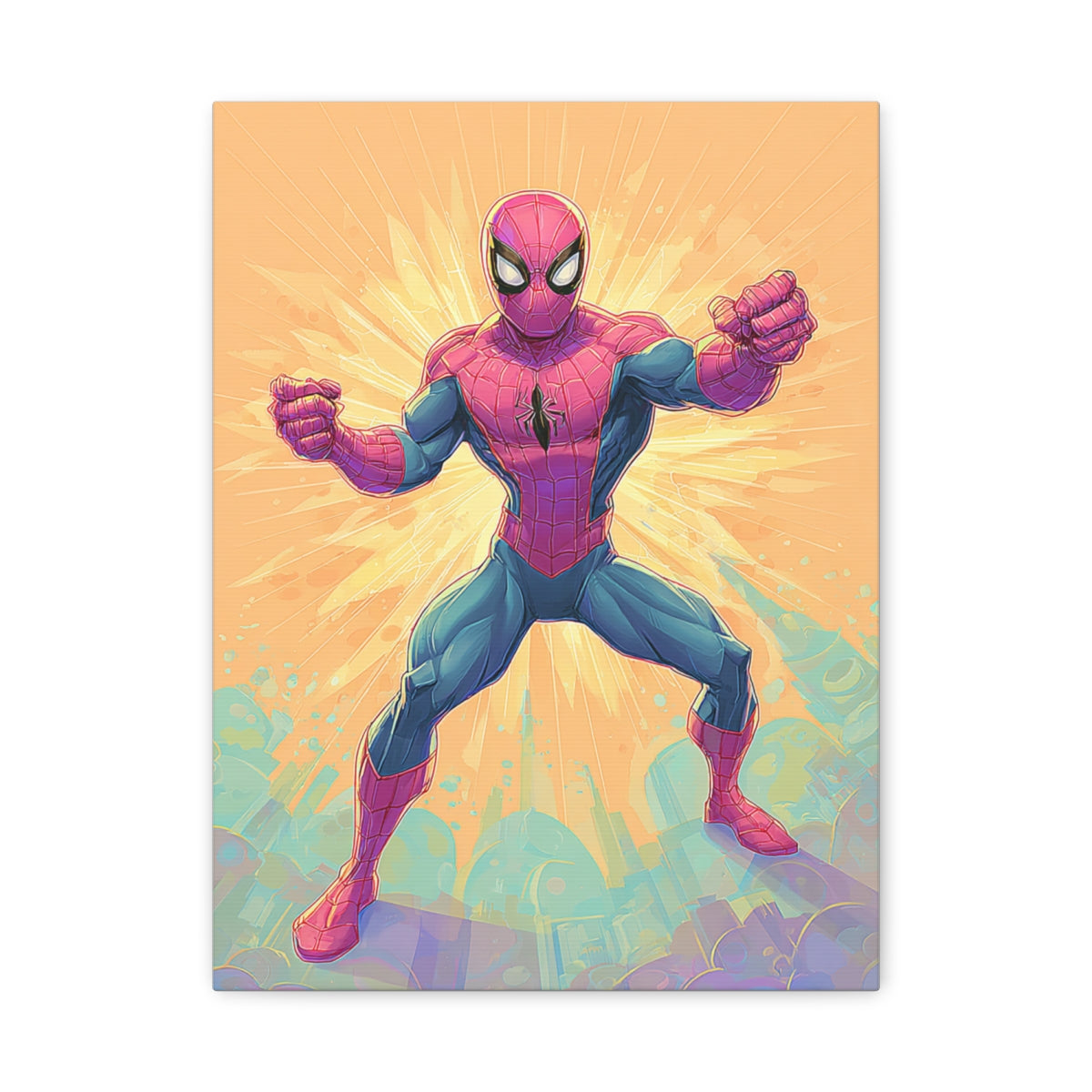Hero-Verse Canvas Art - Bold Comic-Inspired Wall Print