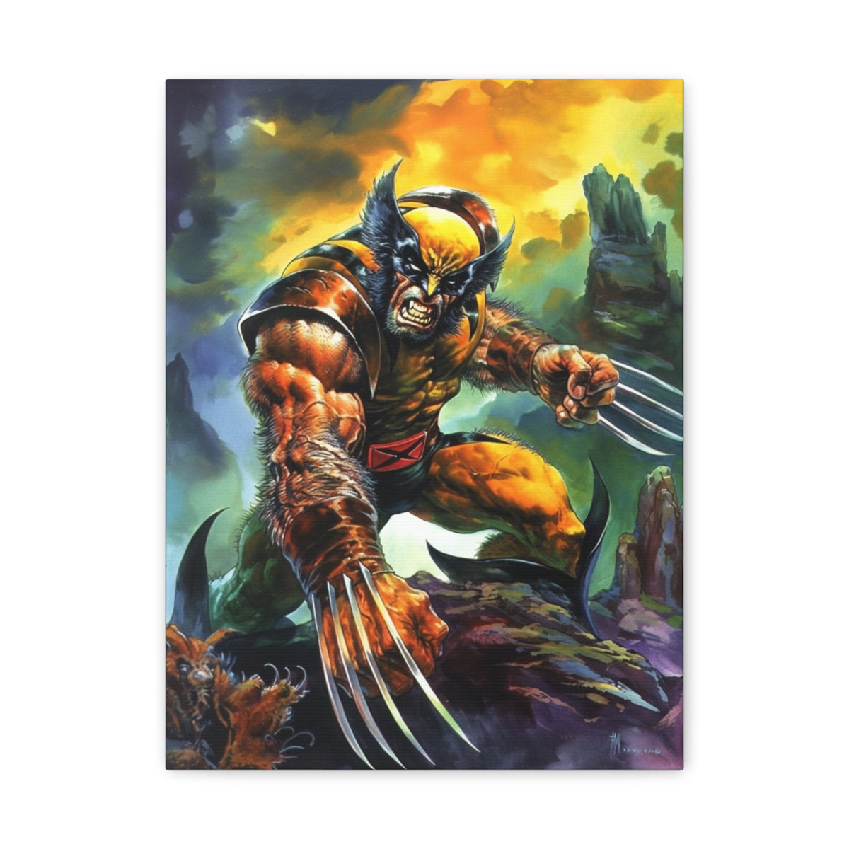 Hero-Verse Canvas Art - Bold Comic-Inspired Wall Print