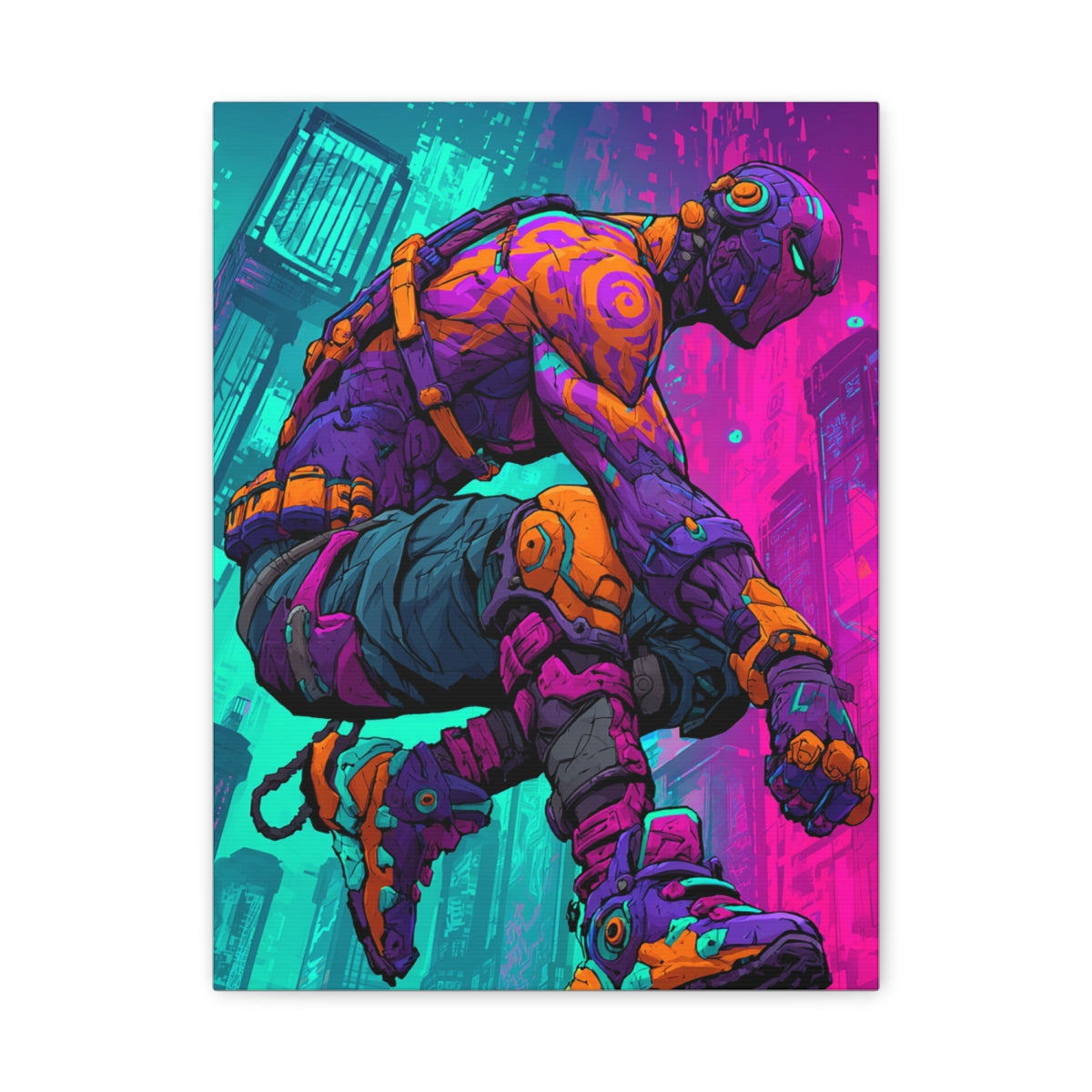 Hero-Verse Canvas Art - Bold Comic-Inspired Wall Print