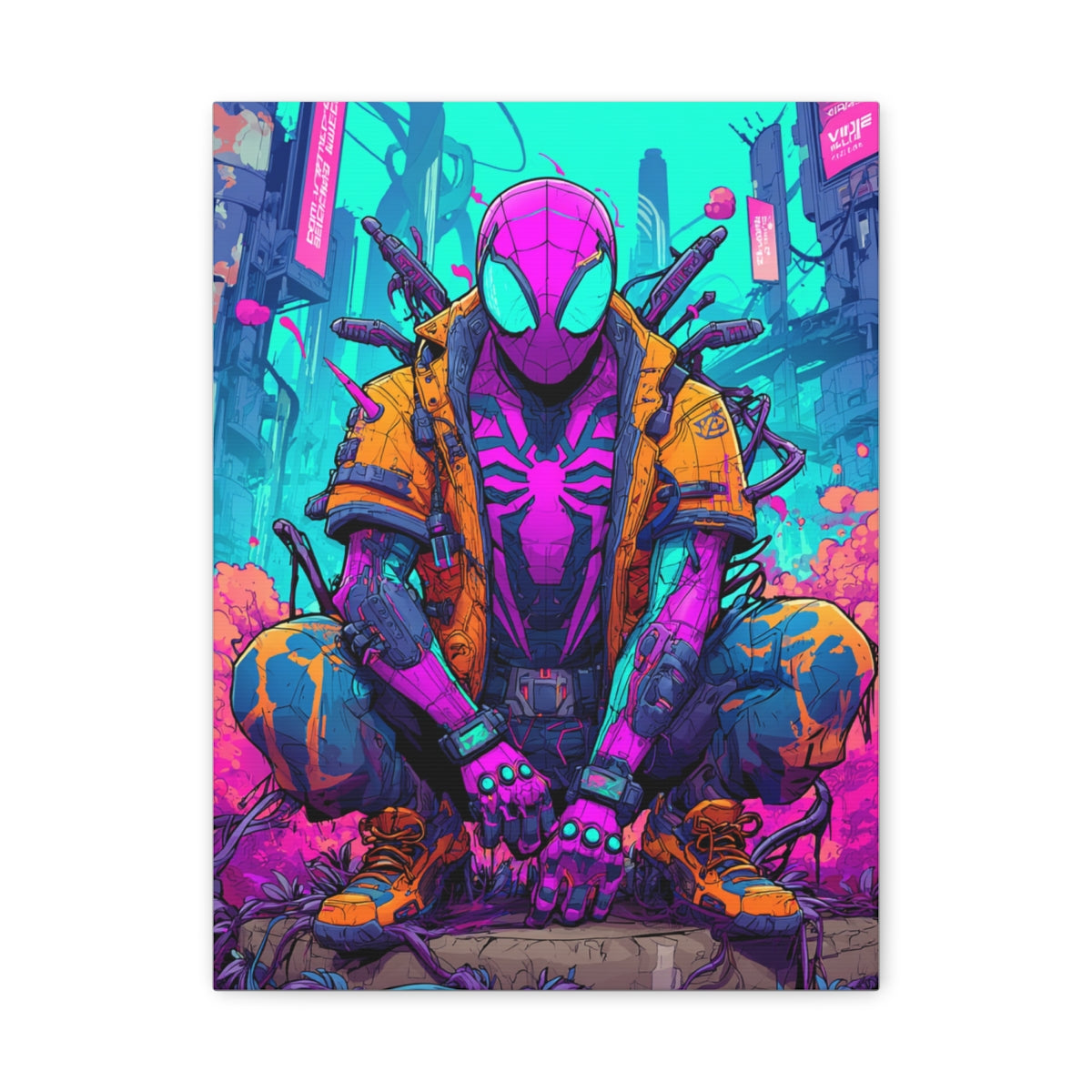Hero-Verse Canvas Art - Bold Comic-Inspired Wall Print
