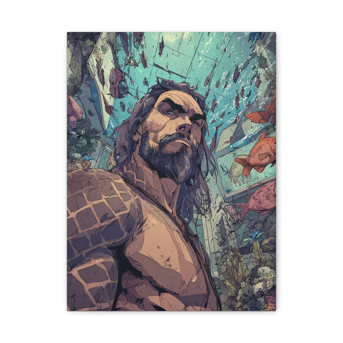 Hero-Verse Canvas Art - Bold Comic-Inspired Wall Print