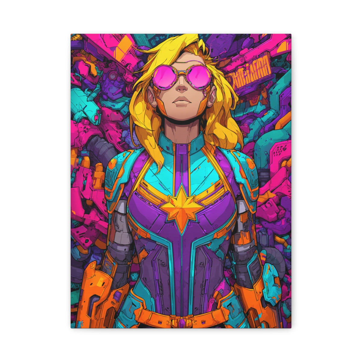 Hero-Verse Canvas Art - Bold Comic-Inspired Wall Print