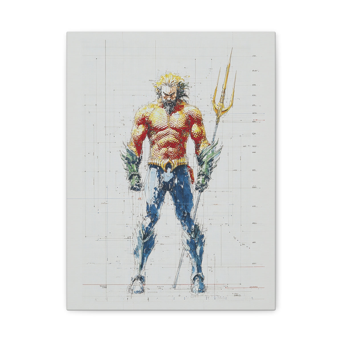 Hero-Verse Canvas Art - Bold Comic-Inspired Wall Print