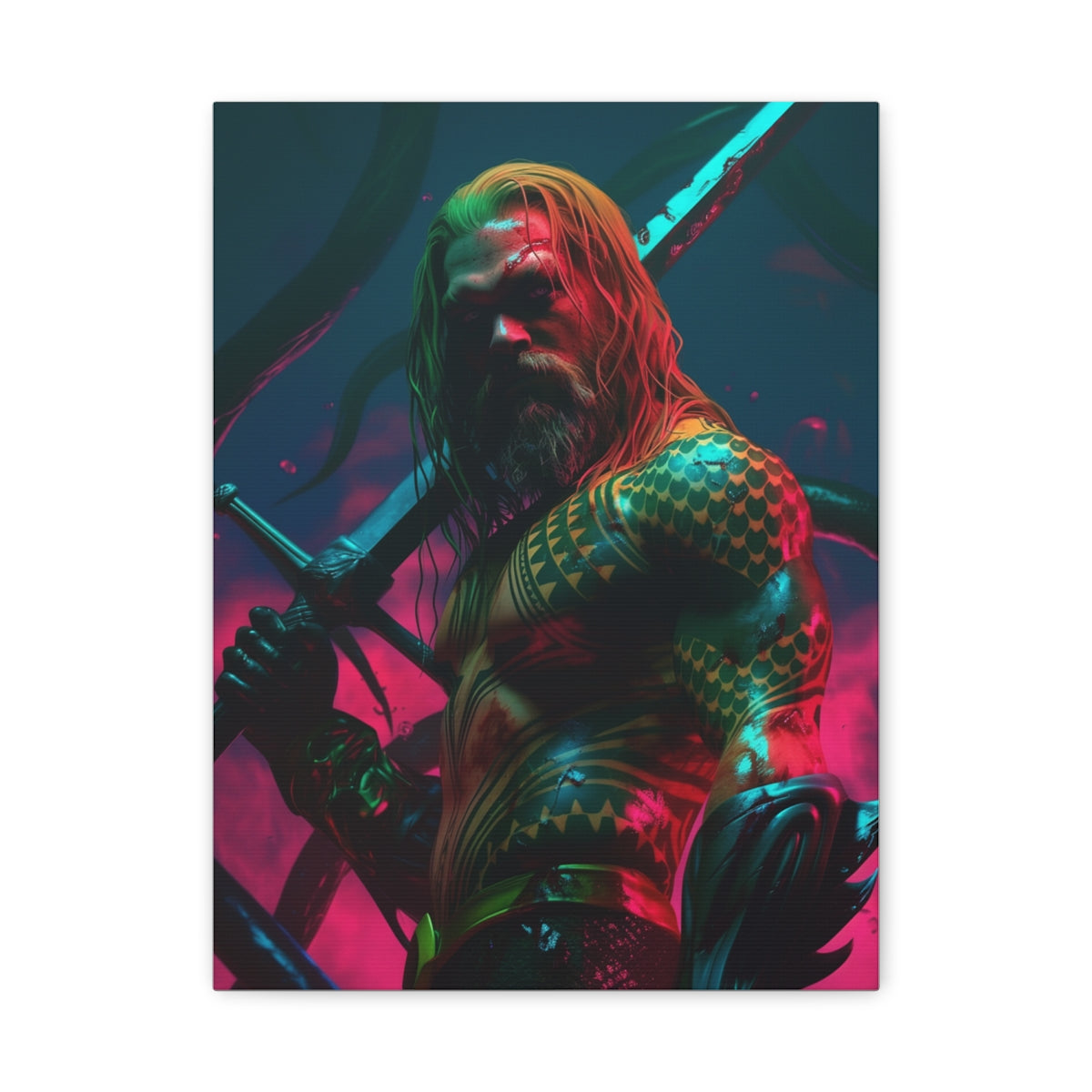 Hero-Verse Canvas Art - Bold Comic-Inspired Wall Print