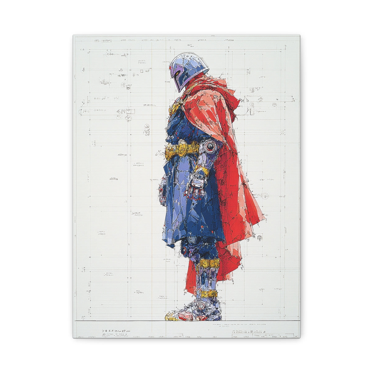 Hero-Verse Canvas Art - Bold Comic-Inspired Wall Print