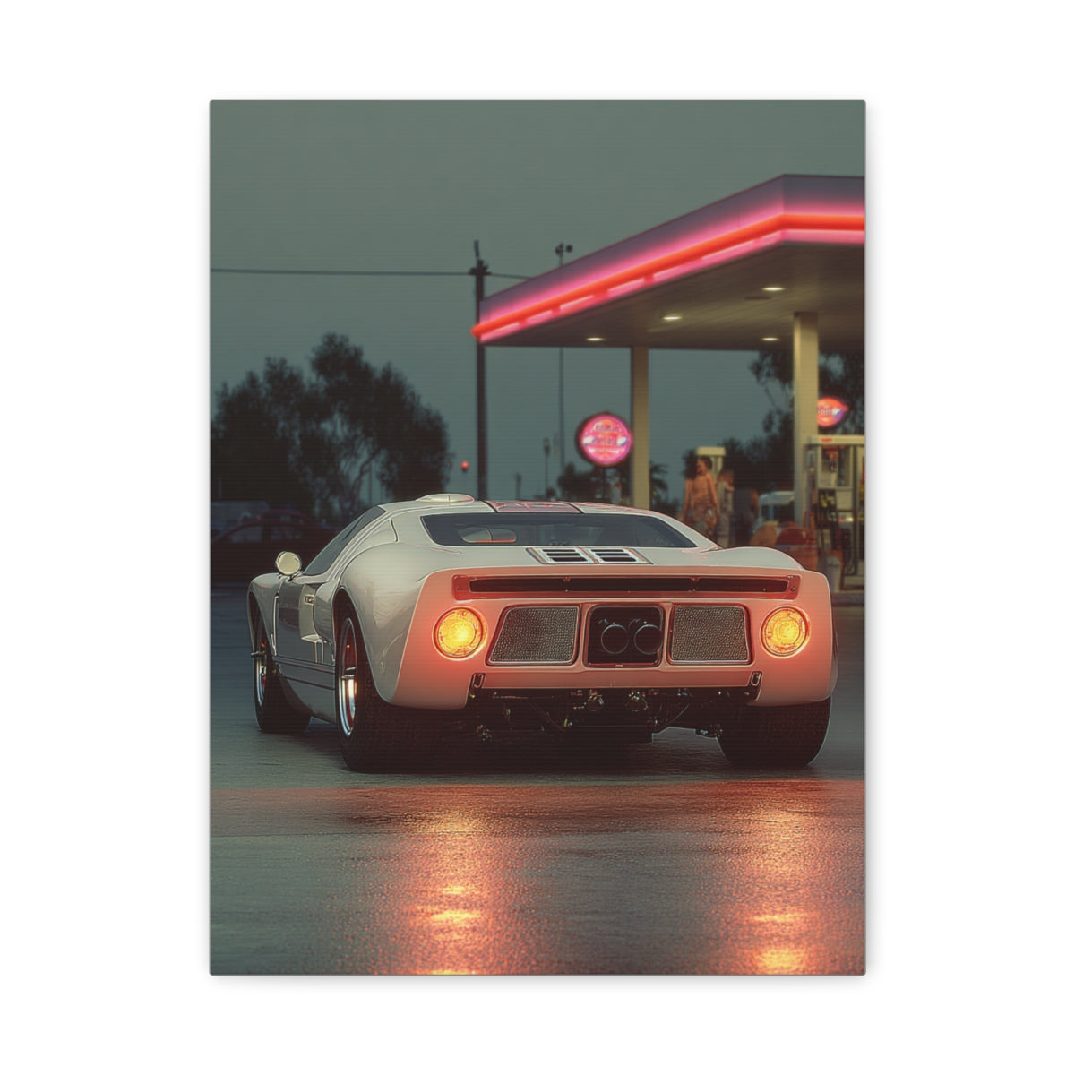 Iconic Sports Car Gallery Canvas