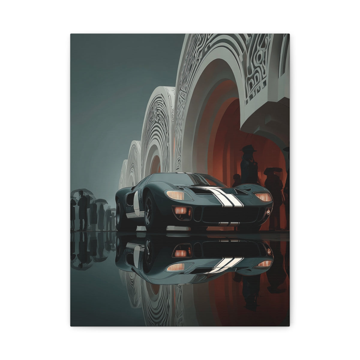 Iconic Sports Car Gallery Canvas