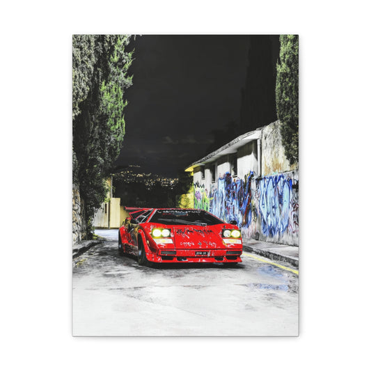 Iconic Sports Car Gallery Canvas