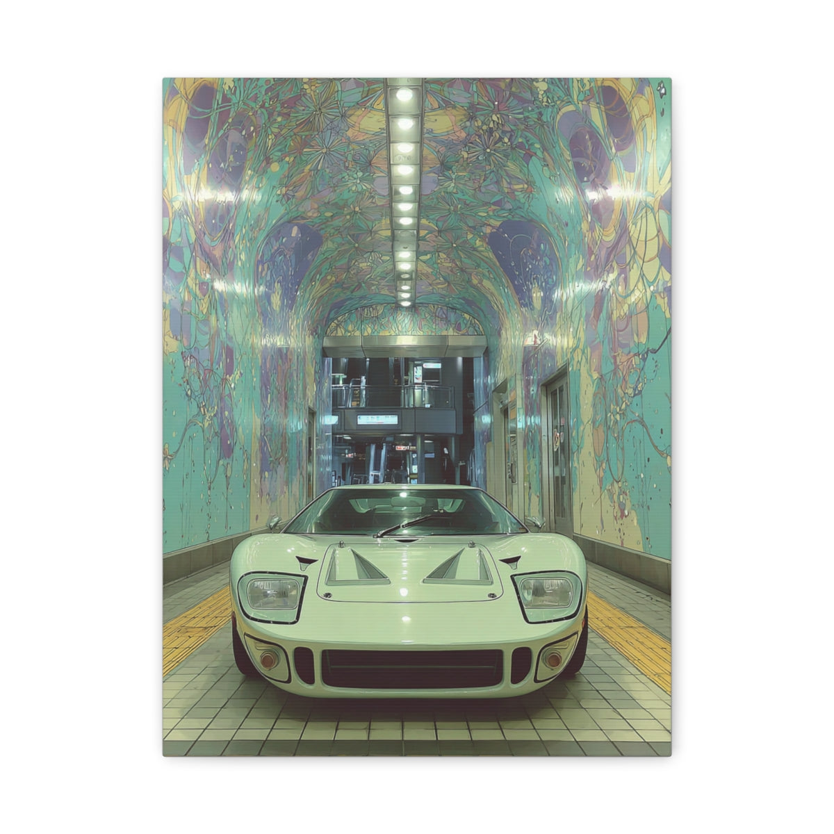 Iconic Sports Car Gallery Canvas