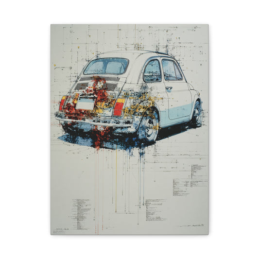 Iconic Sports Car Gallery Canvas