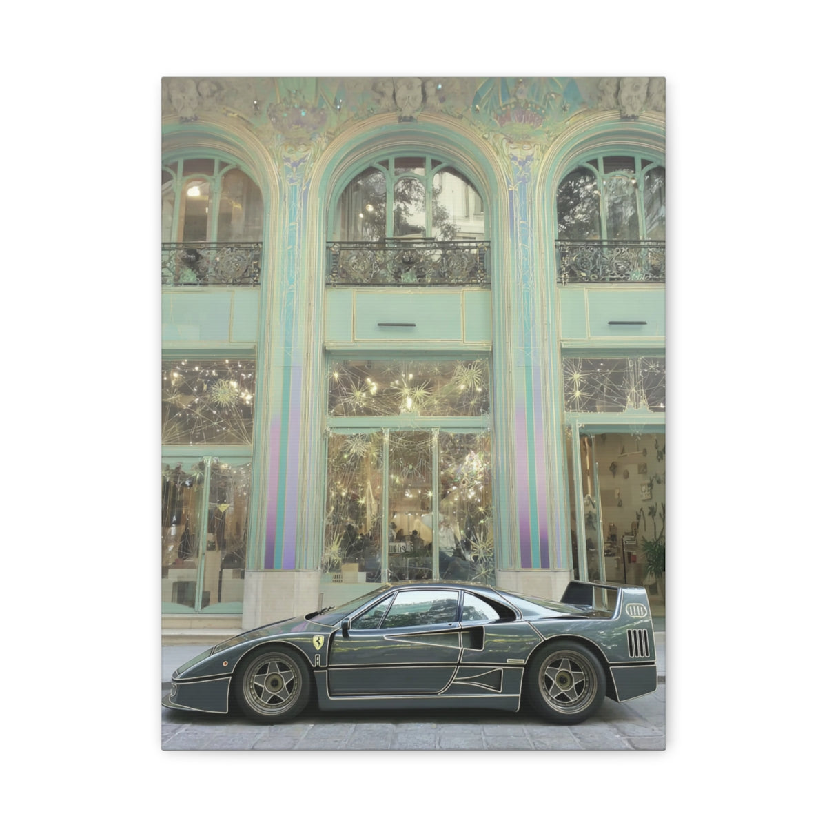 Iconic Sports Car Gallery Canvas