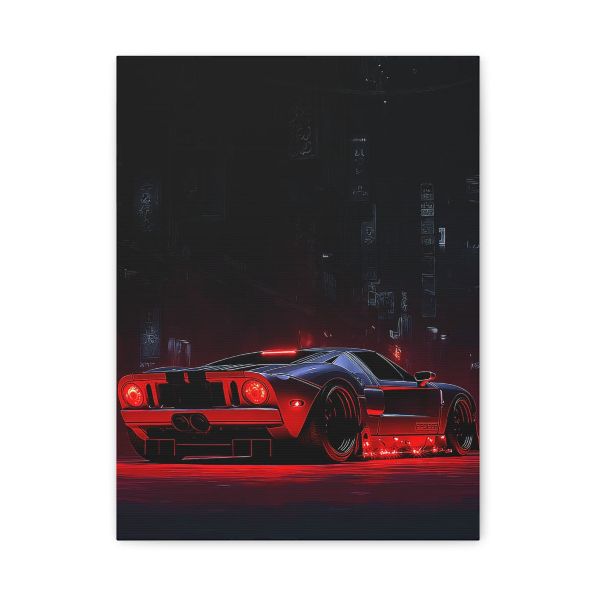 Iconic Sports Car Gallery Canvas