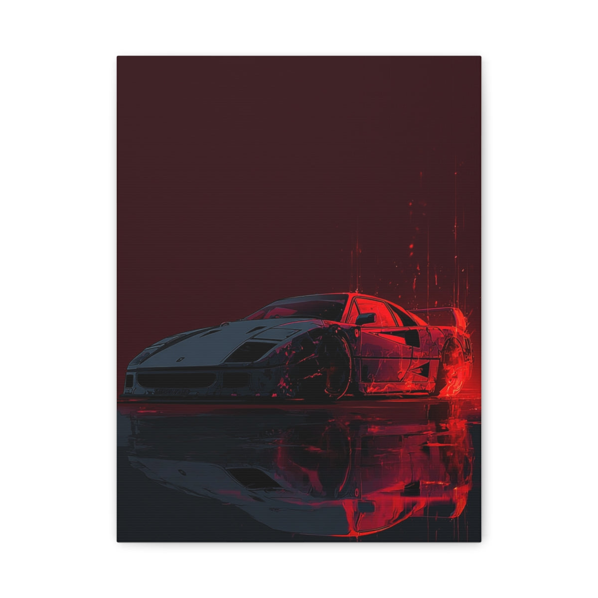 Iconic Sports Car Gallery Canvas