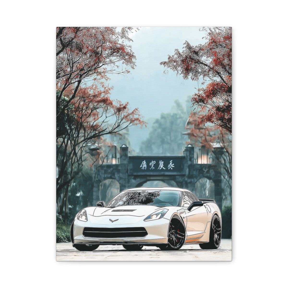 Iconic Sports Car Gallery Canvas