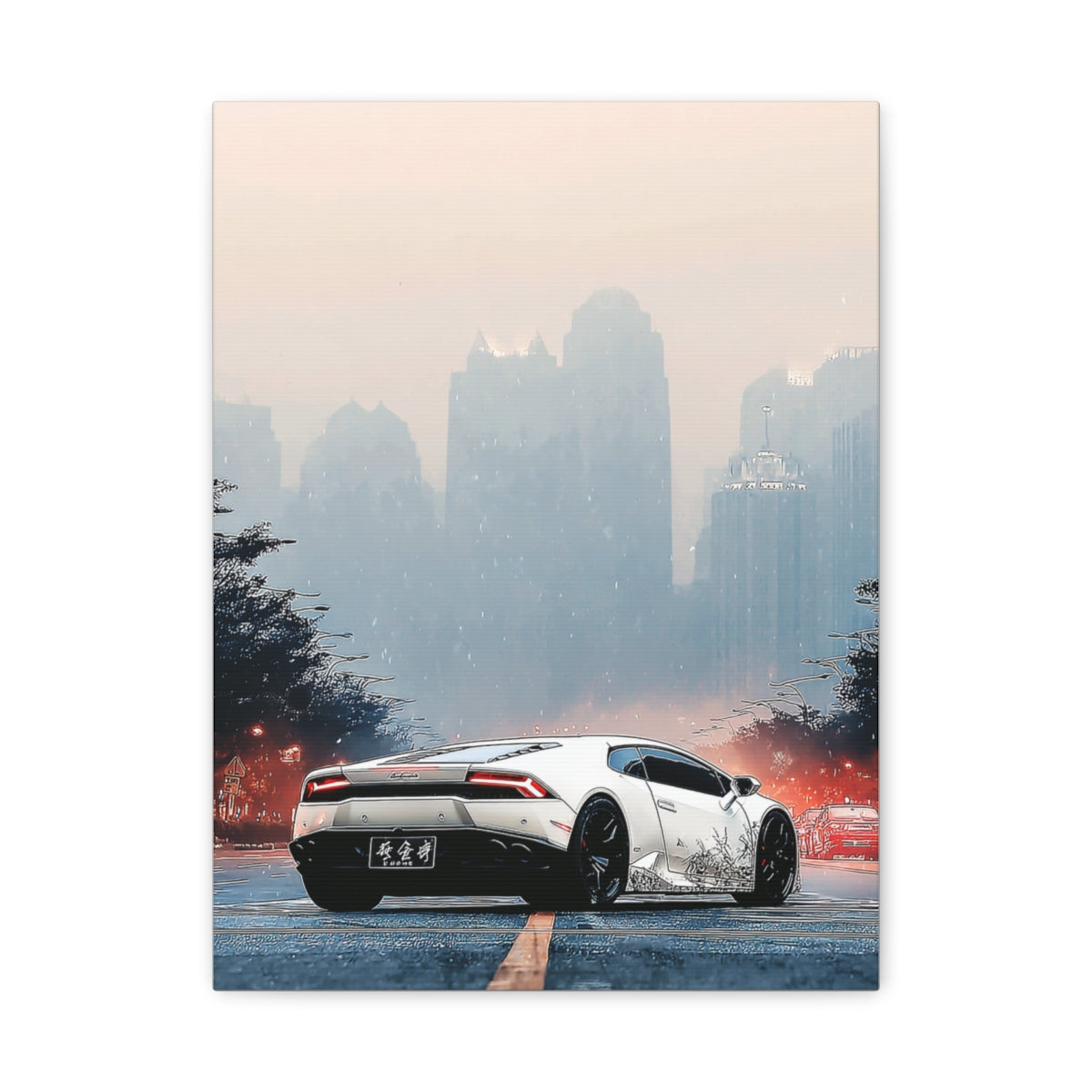 Iconic Sports Car Gallery Canvas