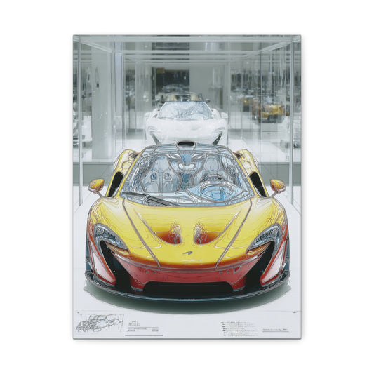 Iconic Sports Car Gallery Canvas