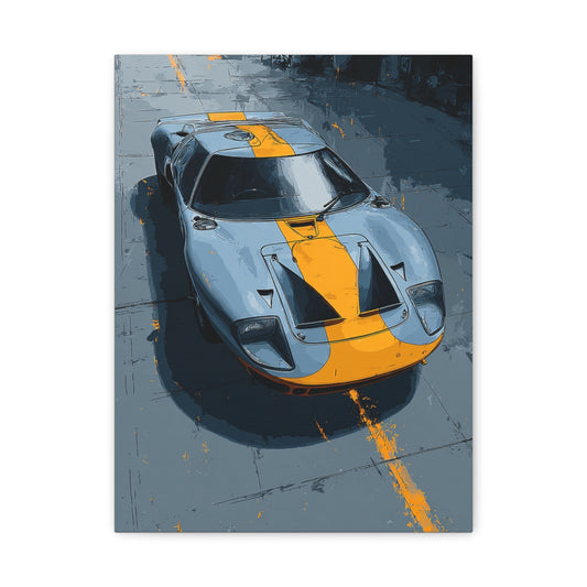 Iconic Sports Car Gallery Canvas