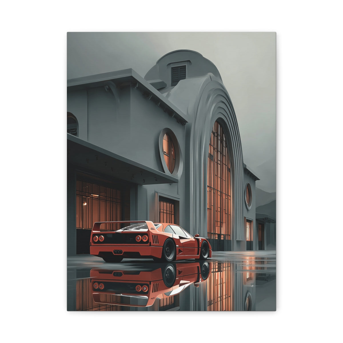 Iconic Sports Car Gallery Canvas