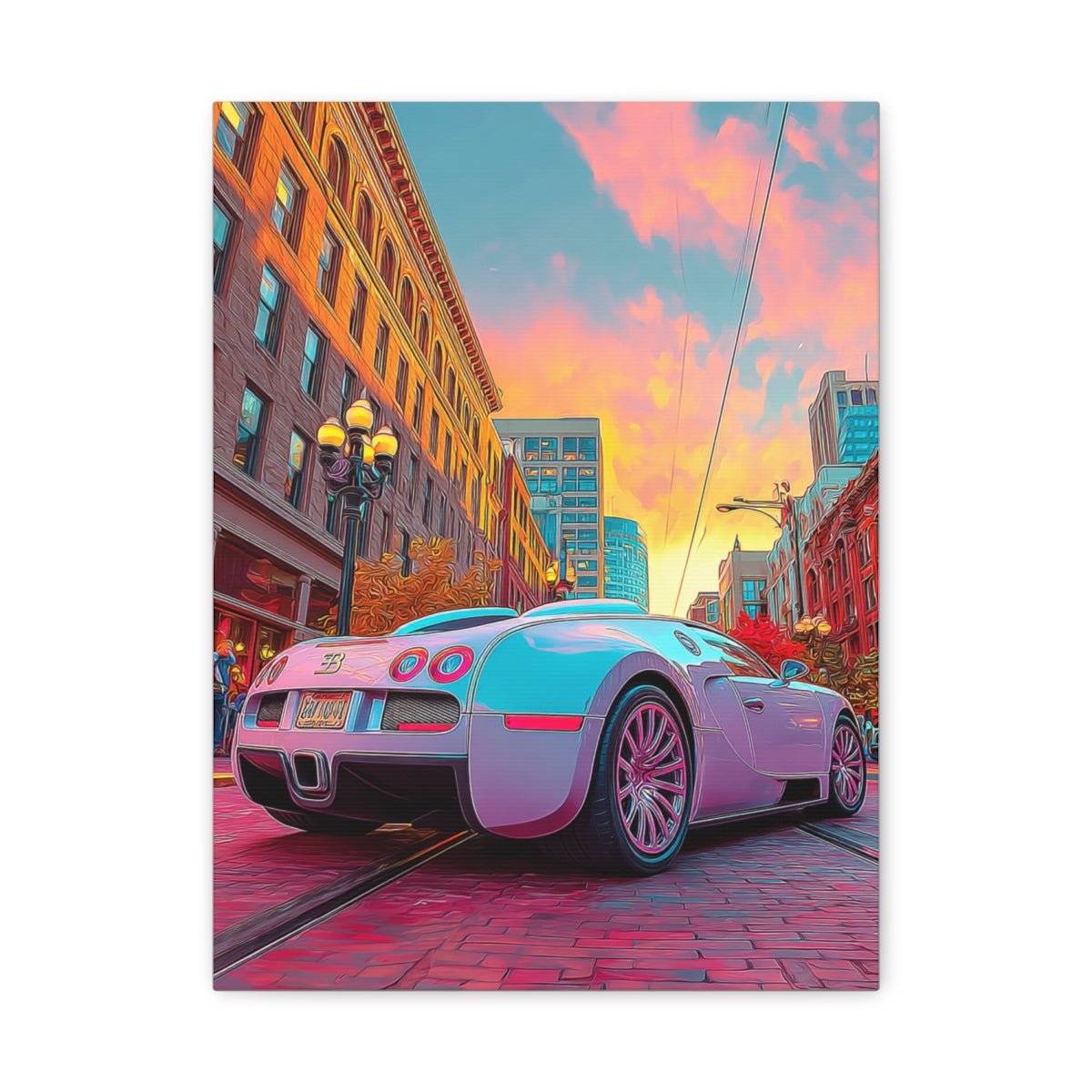 Iconic Sports Car Gallery Canvas