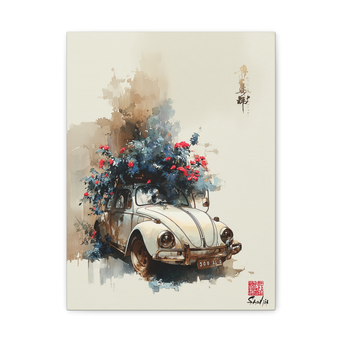 Iconic Sports Car Gallery Canvas