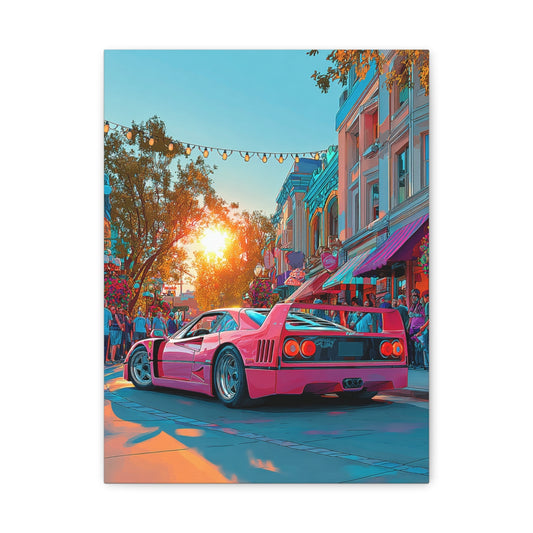 Iconic Sports Car Gallery Canvas