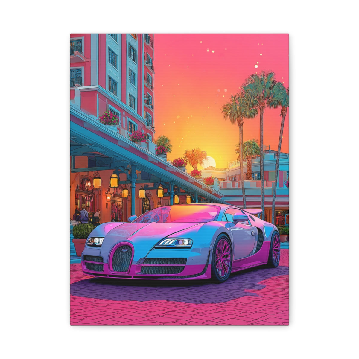 Iconic Sports Car Gallery Canvas