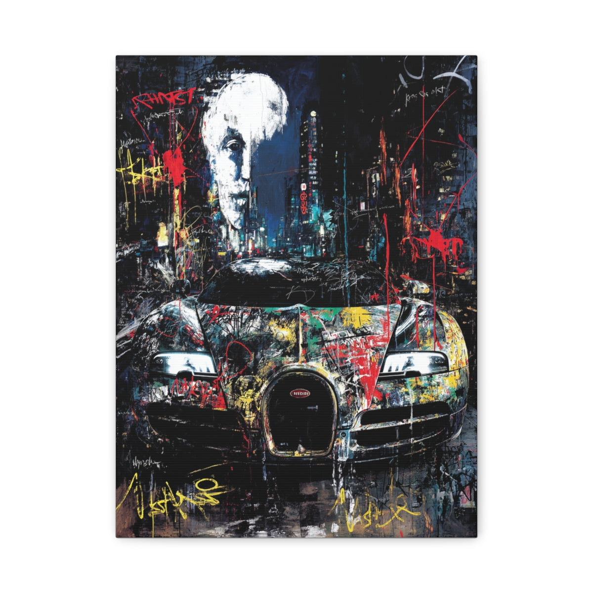 Iconic Sports Car Gallery Canvas