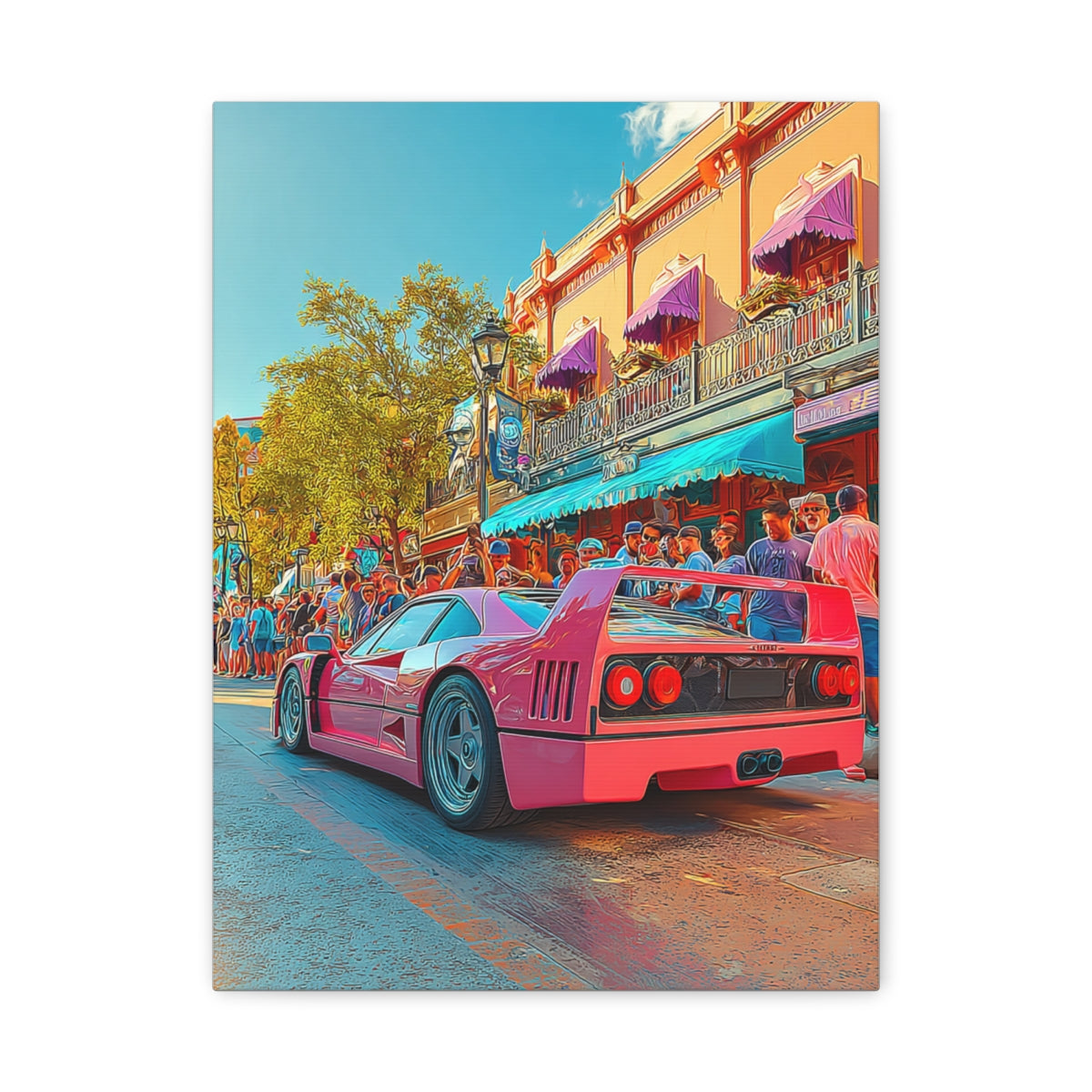 Iconic Sports Car Gallery Canvas