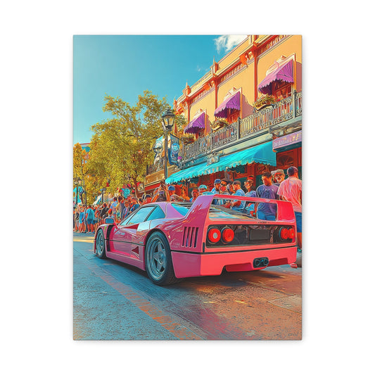Iconic Sports Car Gallery Canvas
