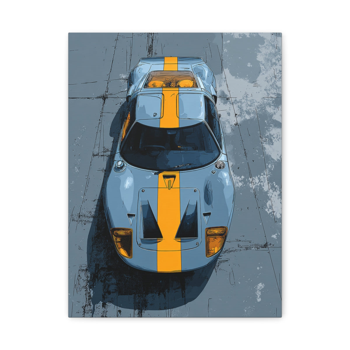 Iconic Sports Car Gallery Canvas