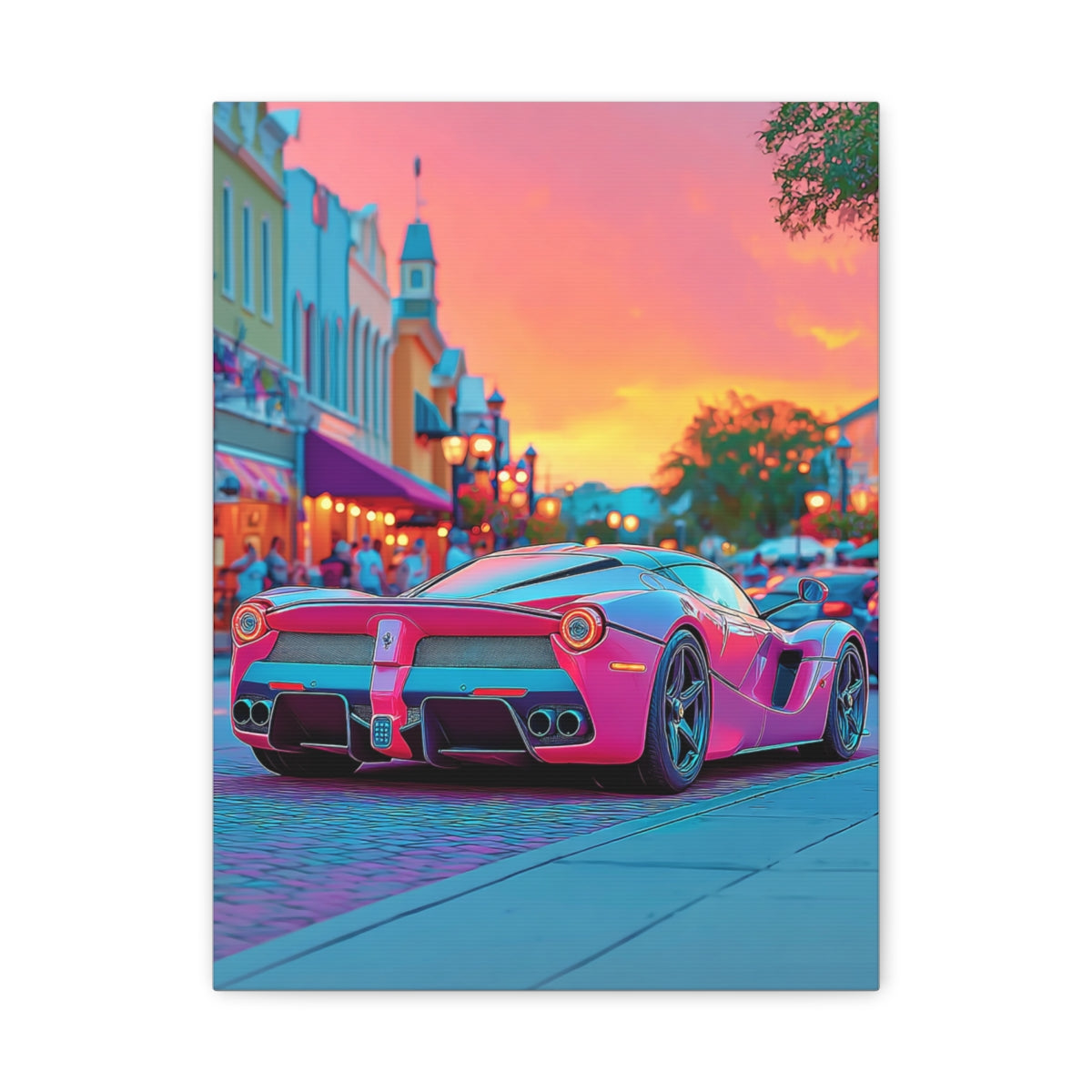 Iconic Sports Car Gallery Canvas