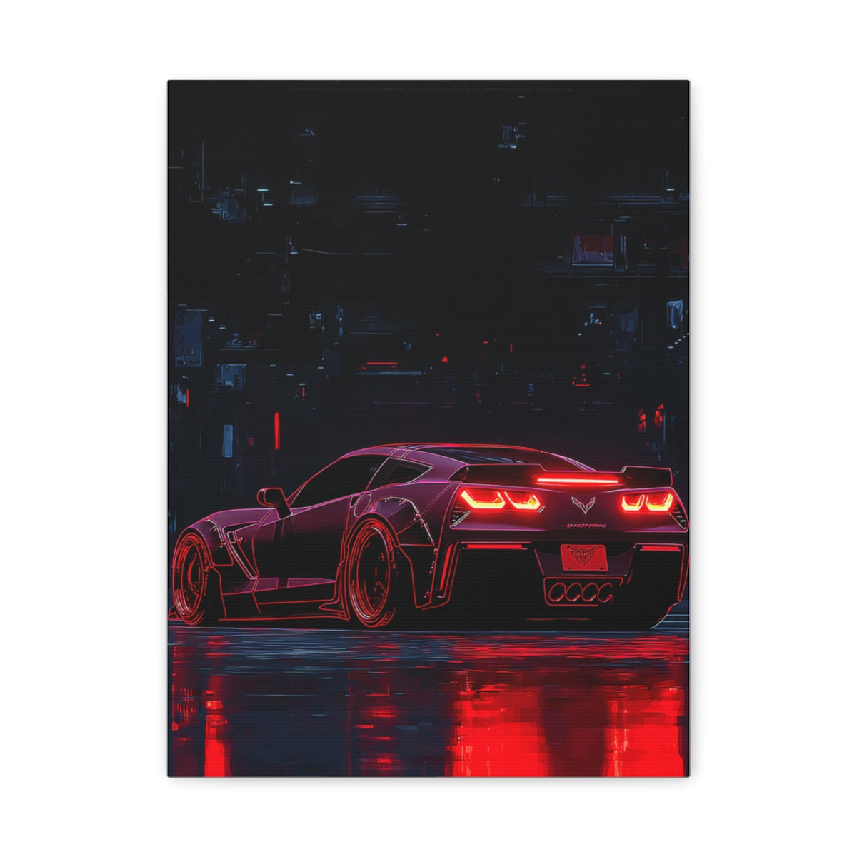 Iconic Sports Car Gallery Canvas