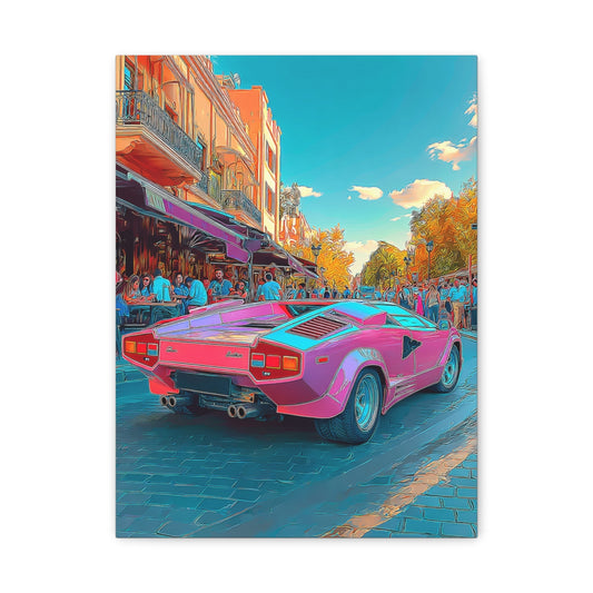 Iconic Sports Car Gallery Canvas