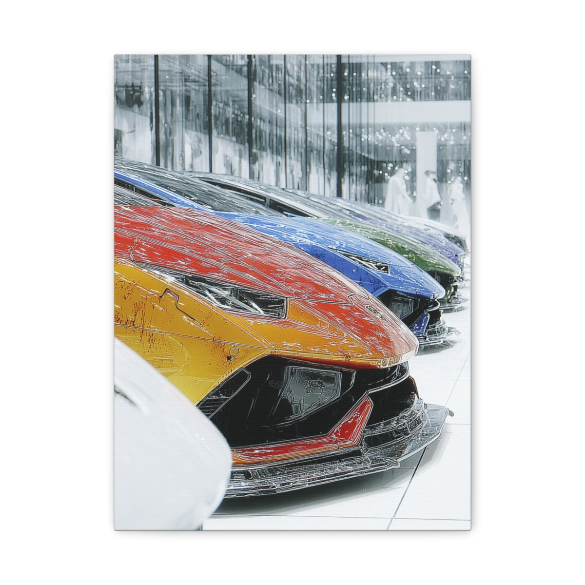Iconic Sports Car Gallery Canvas