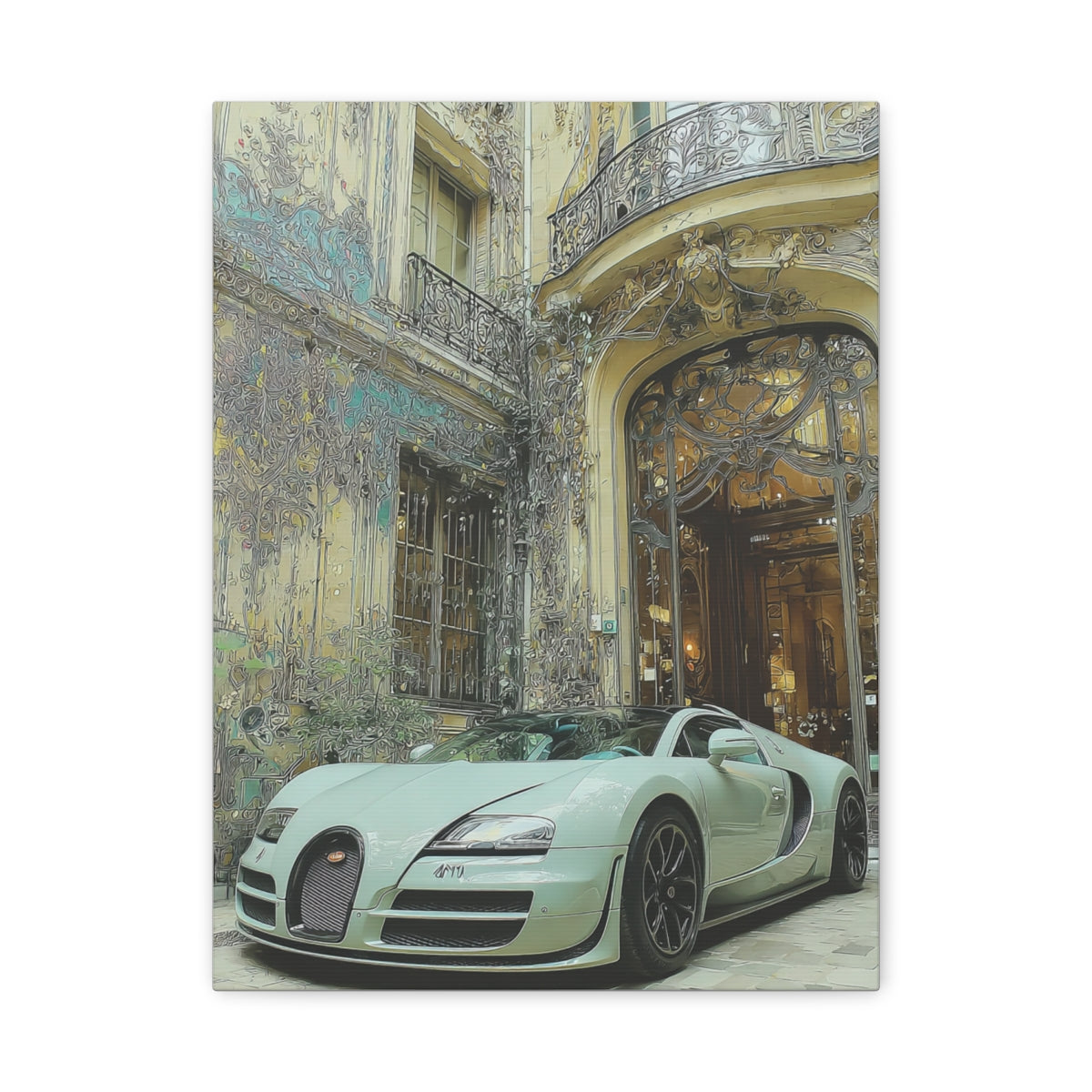 Iconic Sports Car Gallery Canvas