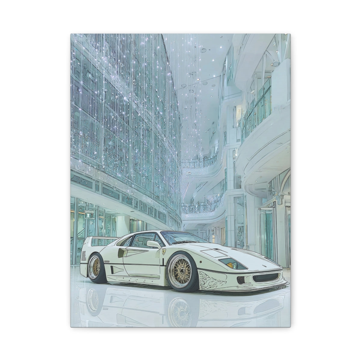 Iconic Sports Car Gallery Canvas