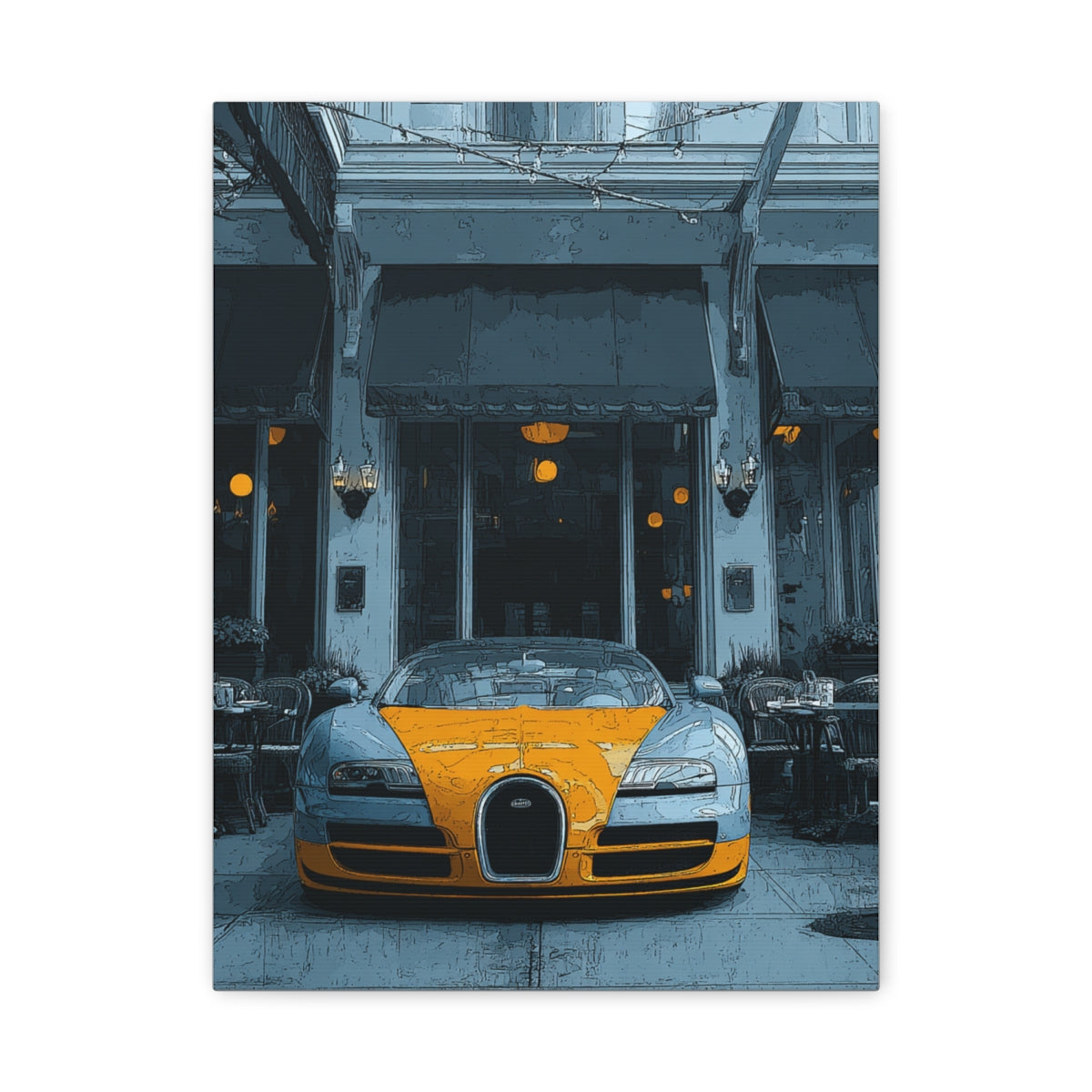 Iconic Sports Car Gallery Canvas