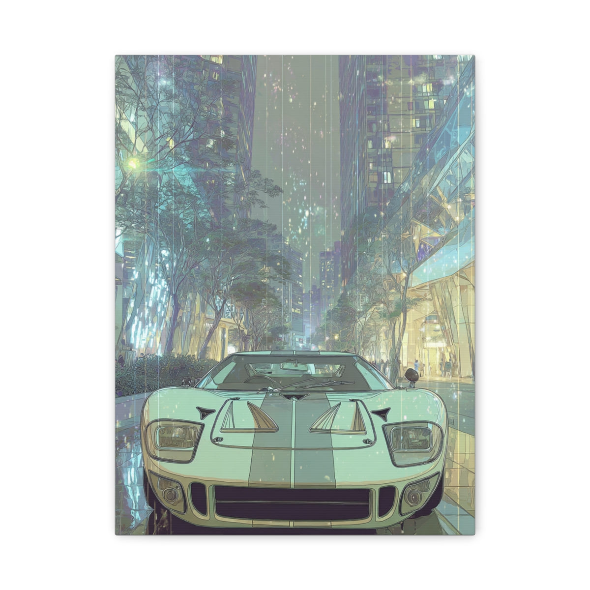Iconic Sports Car Gallery Canvas