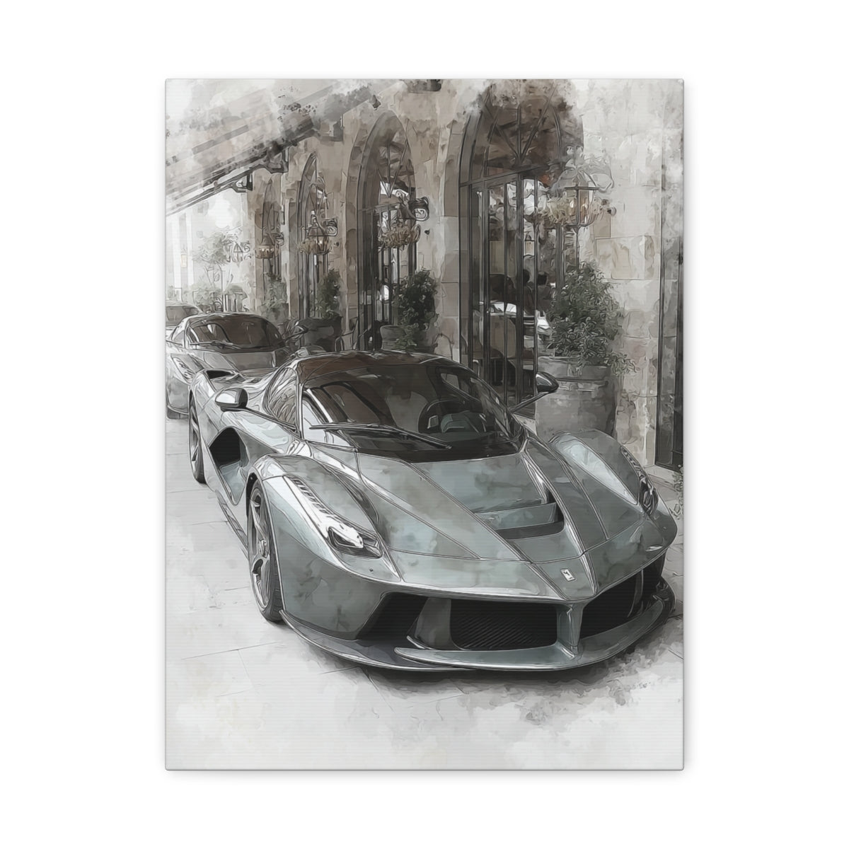 Iconic Sports Car Gallery Canvas