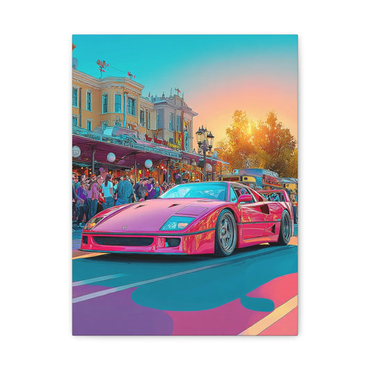 Iconic Sports Car Gallery Canvas